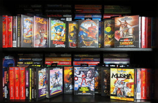 A retro game collection