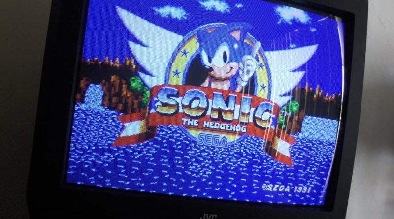 Sonic The Hedgehog vintage video game
