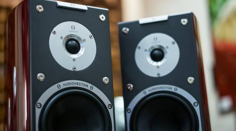 close up of two Audiovector speakers