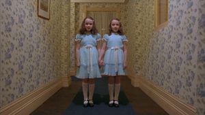 The Shining twins in hallway