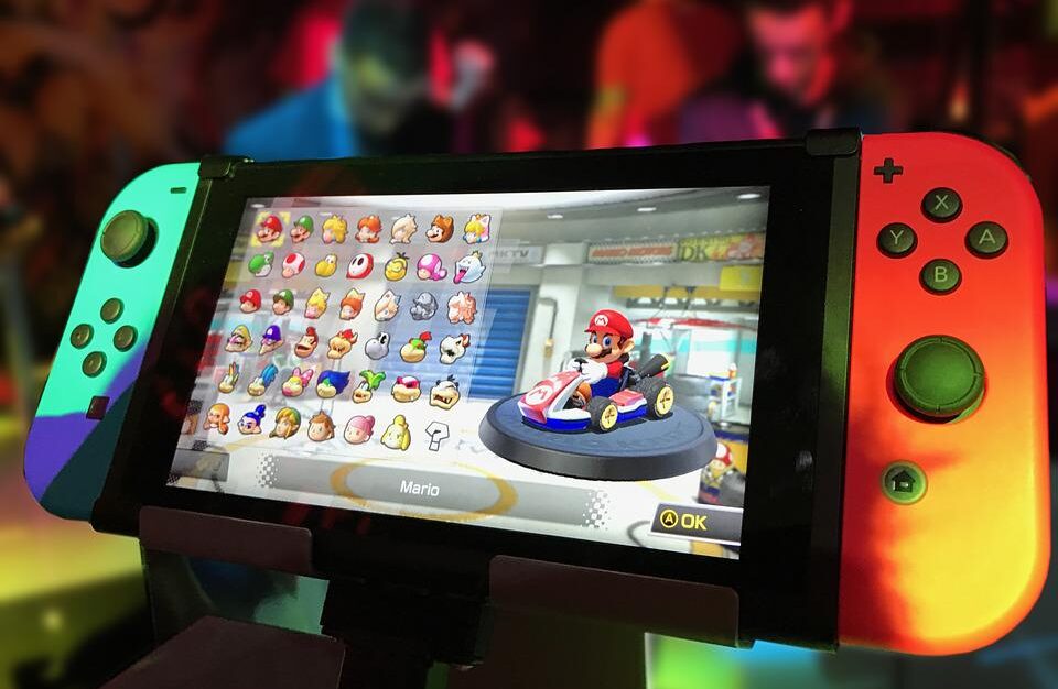 Nintendo Switch with Mario Cart